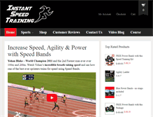 Tablet Screenshot of instantspeedtraining.com
